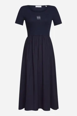 Rich & Royal Midikleider<Midikleid Mit Logostickerei midnight blue
