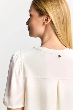 Rich & Royal Minikleider<Minikleid Mit Seidigen Puffärmeln