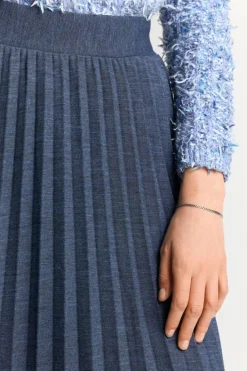 Rich & Royal Plisseeröcke<Plisseerock In Denim-Optik cruise blue