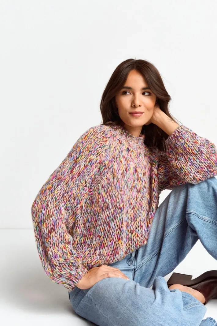 Rich & Royal Pullover<Pullover Aus Melangestrick