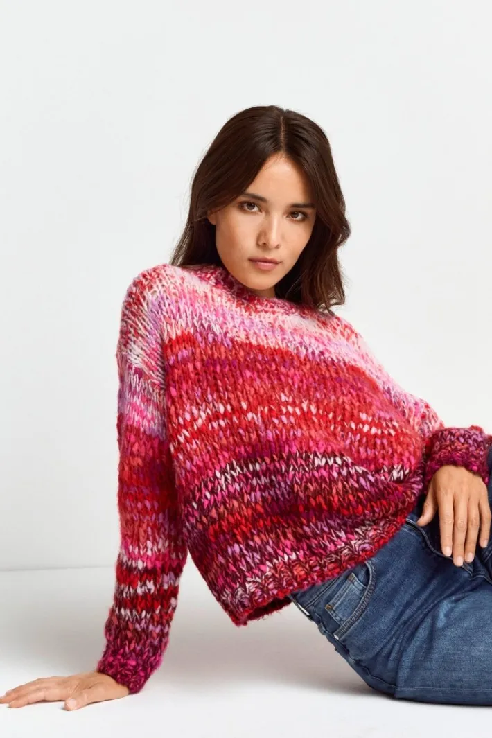 Rich & Royal Pullover<Pullover Mit Colour-Blocking-Muster poppy red