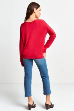 Rich & Royal Pullover<Pullover Mit U-Boot-Ausschnitt poppy red