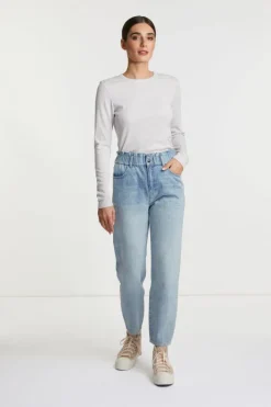 Rich & Royal Longsleeves<Rib-Longsleeve Mit Glanzeffekt