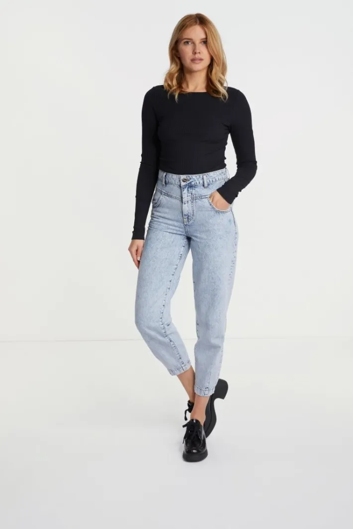 Rich & Royal Longsleeves<Rib-Longsleeve Mit Rundhals