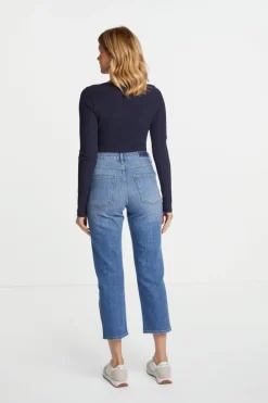 Rich & Royal Longsleeves<Rib-Longsleeve Mit Rundhals