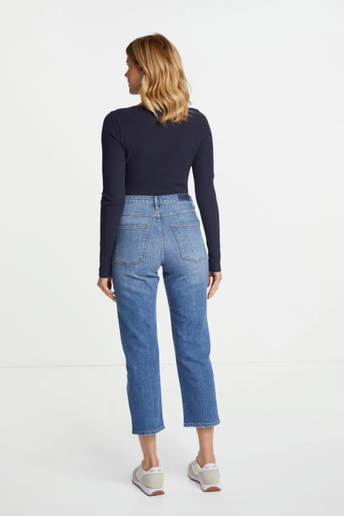 Rich & Royal Longsleeves<Rib-Longsleeve Mit Rundhals