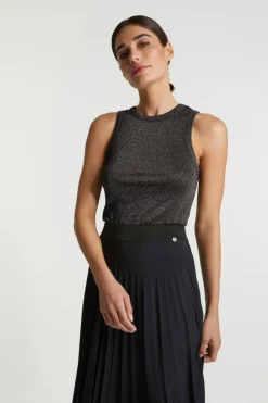 Rich & Royal Tops<Rib-Top Mit Glanzeffekt