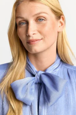 Rich & Royal Casual Blusen|Business Blusen<Ärmellose Schluppenbluse Mit Glanzeffekt