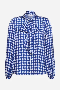 Rich & Royal Casual Blusen<Schluppenbluse Mit Frill-Kragen midnight blue