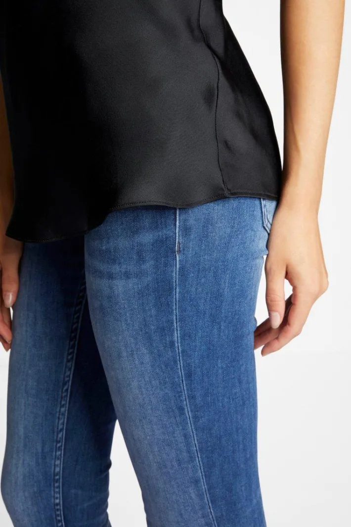 Rich & Royal Tops<Spaghettiträger-Top Mit Seide black