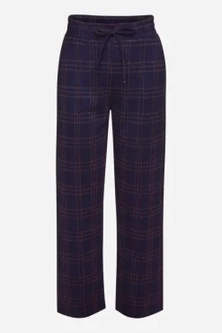 Rich & Royal Schmale Hosen|Business Hosen<Stoffhose Mit Karomuster Und Bügelfalte midnight blue