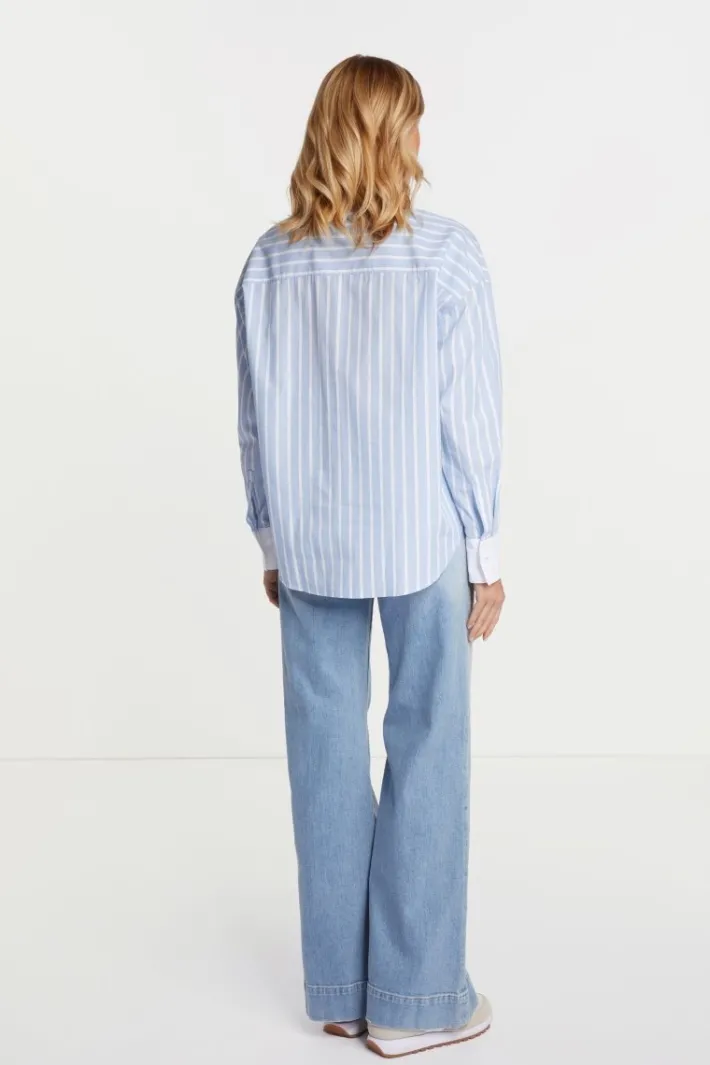 Rich & Royal Casual Blusen<Streifenbluse skyway blue