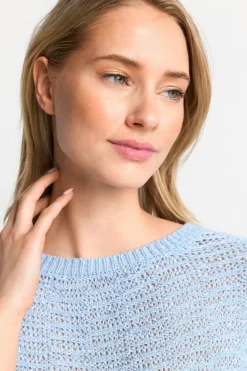 Rich & Royal Shirts<Strick-Shirt cotton blue