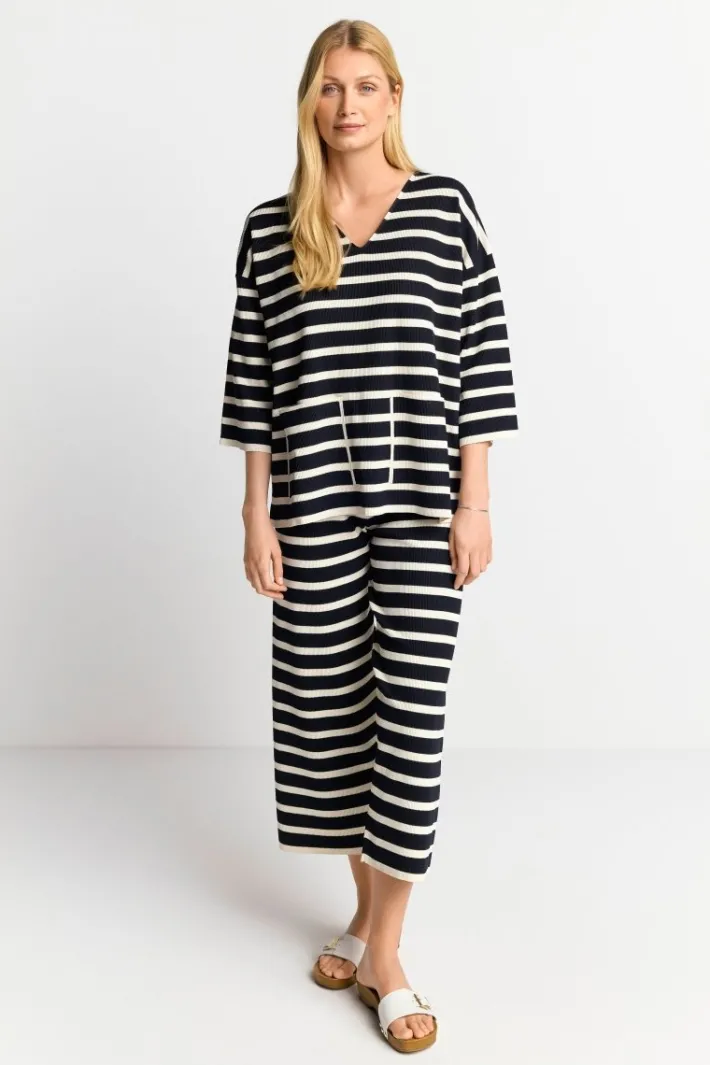 Rich & Royal Sweat<Sweatshirt Mit Tiefem V-Neck midnight blue