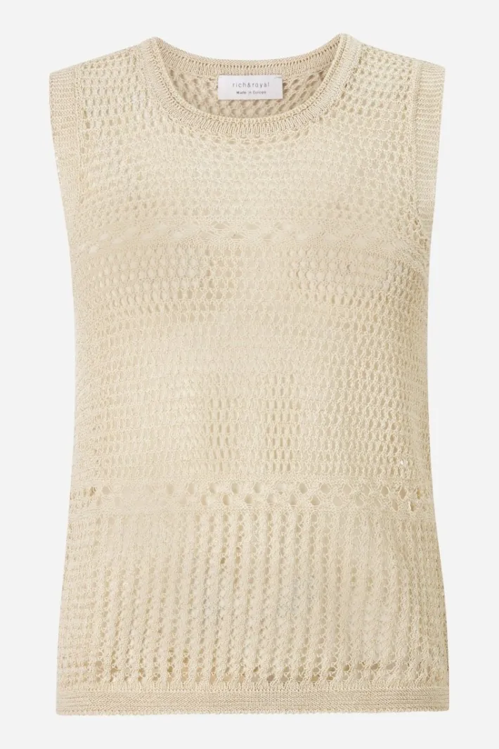 Rich & Royal Shirts|Tops<Top whisper white