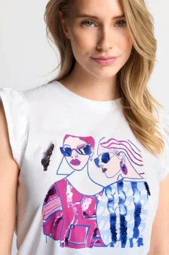 Rich & Royal Tops<T-Shirt white