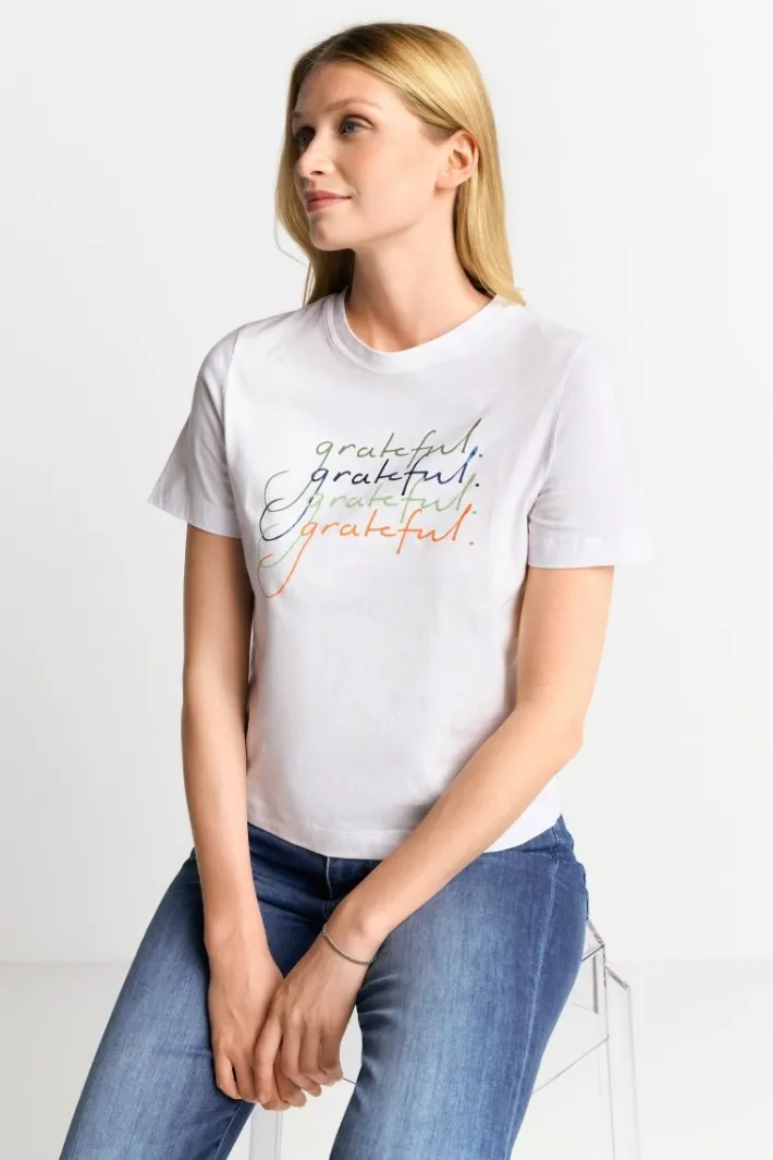 Rich & Royal T-Shirts<T-Shirt Aus Softer Baumwolle white