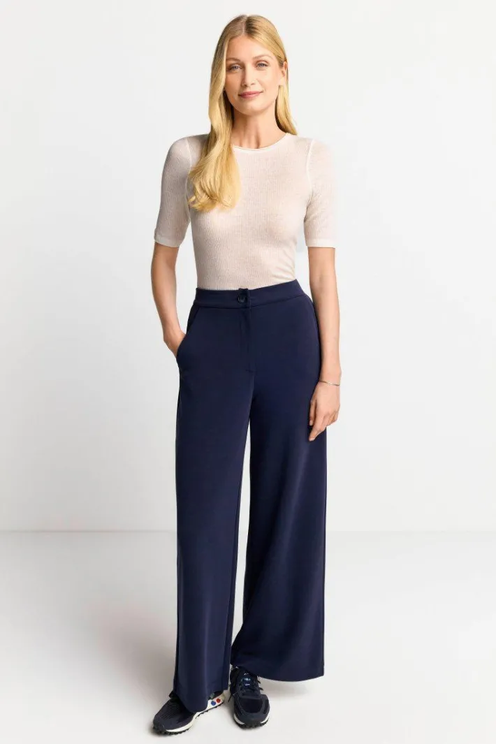 Rich & Royal T-Shirts<T-Shirt Aus Wollmix pearl white