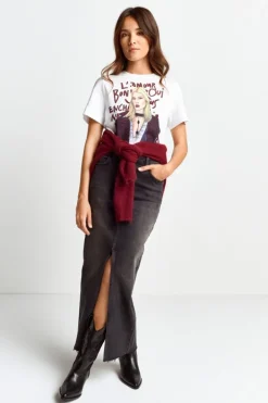 Rich & Royal T-Shirts<T-Shirt Mit Fashion-Illustration white