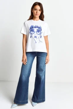 Rich & Royal T-Shirts<T-Shirt Mit Fashion-Print midnight blue