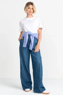 Rich & Royal T-Shirts<T-Shirt Mit Logostickerei white