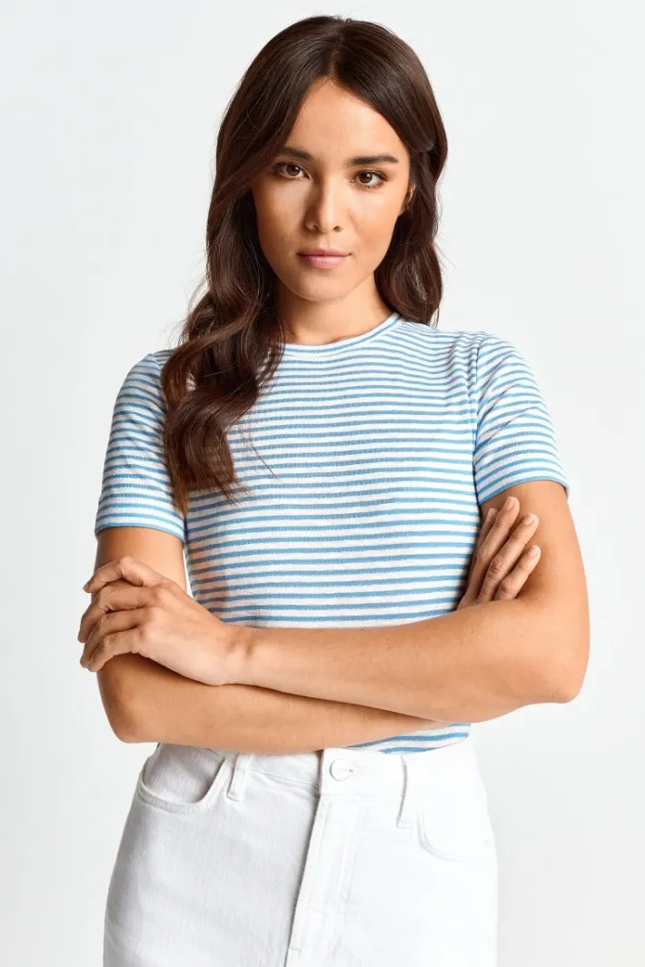 Rich & Royal T-Shirts<T-Shirt Mit Metallfäden cruise blue