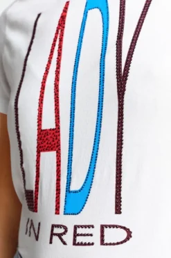 Rich & Royal T-Shirts<T-Shirt Mit Strass-Schriftzug white