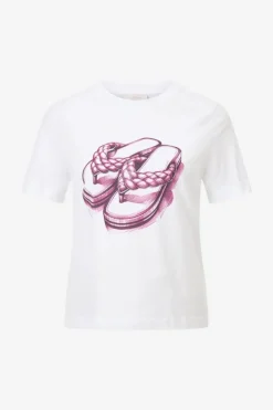 Rich & Royal T-Shirts<T-Shirt Mit Strassverziertem Print white