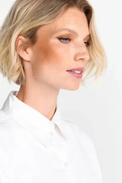 Rich & Royal Casual Blusen|Business Blusen<Weiße Oversize-Bluse white