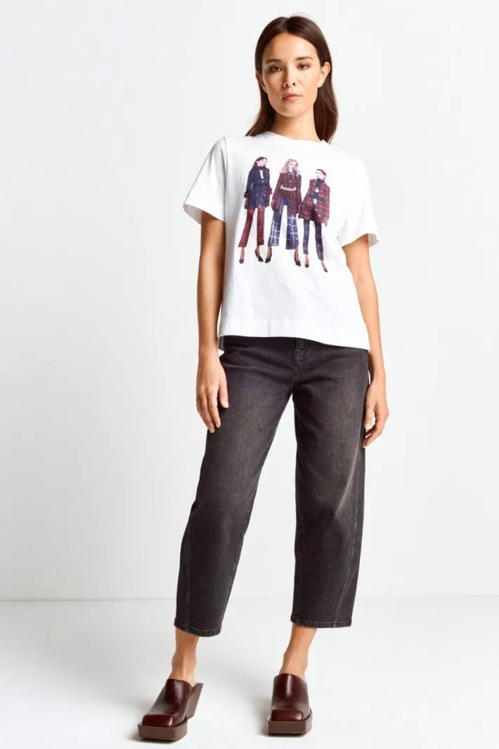 Rich & Royal T-Shirts<Weißes T-Shirt Mit Crew-Neck white