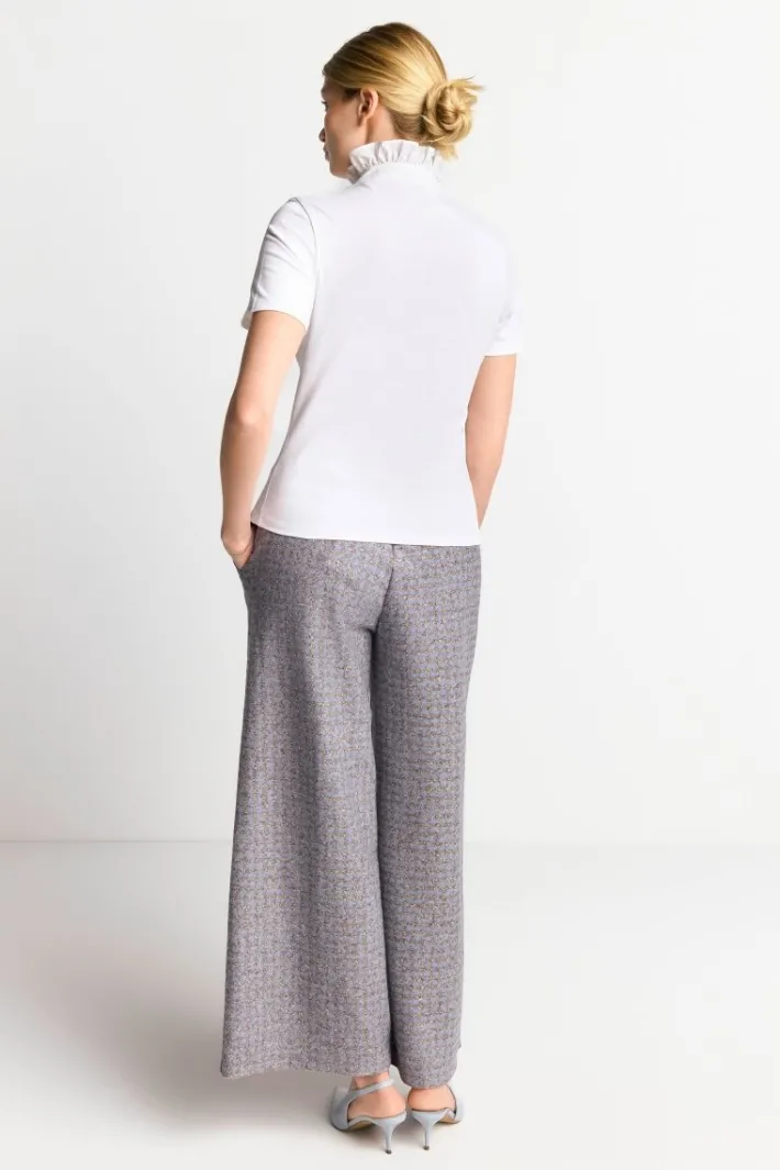 Rich & Royal T-Shirts<Weißes T-Shirt Mit Frill-Kragen white