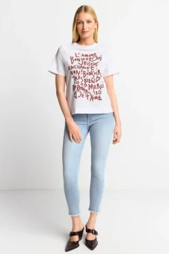 Rich & Royal T-Shirts<Weißes T-Shirt Mit Statement-Print