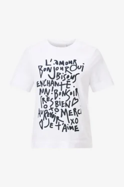 Rich & Royal T-Shirts<Weißes T-Shirt Mit Statement-Print
