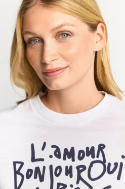 Rich & Royal T-Shirts<Weißes T-Shirt Mit Statement-Print