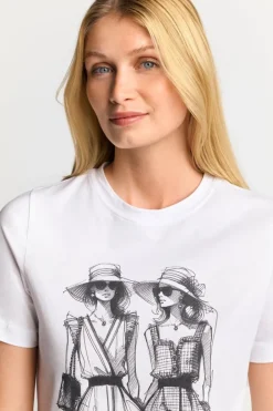 Rich & Royal T-Shirts<Weißes T-Shirt Mit Statement-Print white