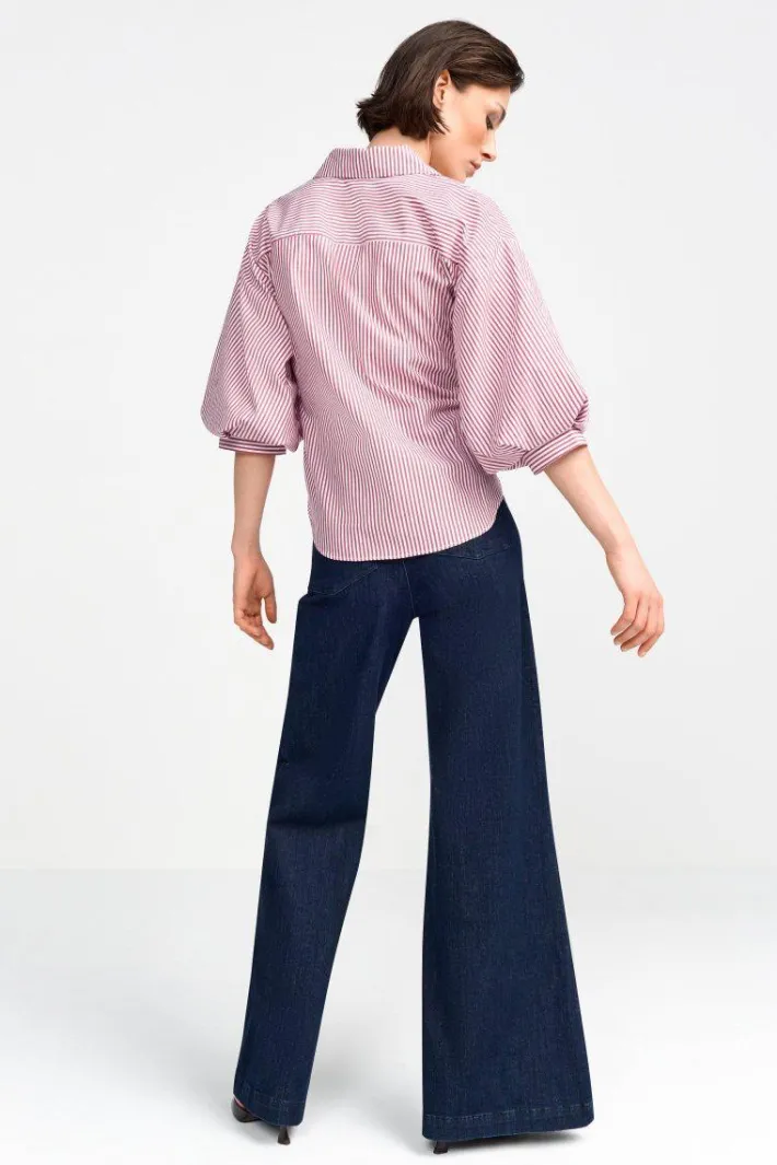 Rich & Royal Casual Blusen<Wickelbluse Mit V-Neck Und Streifen