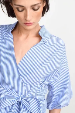 Rich & Royal Casual Blusen<Wickelbluse Mit V-Neck Und Streifen