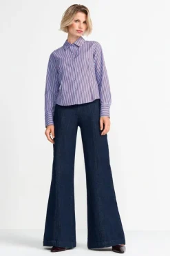 Rich & Royal Wide Leg<Wide Leg Denim Mit Elastischem Bund denim blue