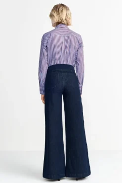 Rich & Royal Wide Leg<Wide Leg Denim Mit Elastischem Bund denim blue