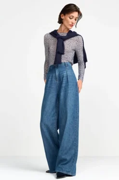 Rich & Royal Wide Leg<Wide Leg Denim Mit Hoher Taille denim blue